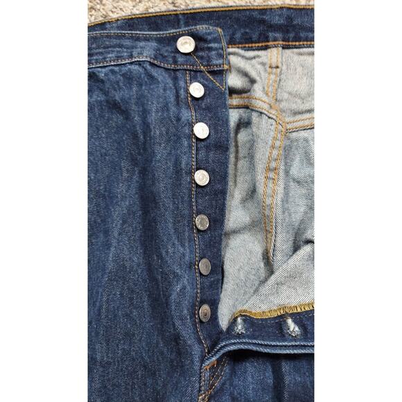 Levis 501 XX Jeans Mens 49x28 Blue Seven Button Fly Red Tab - Picture 2 of 12